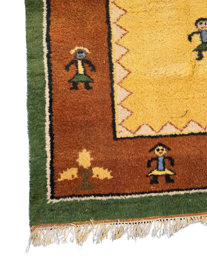 Groot Perzisch tapijt Gabbeh 360x260 wollen vloerkleed handgeknoopt