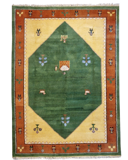 Groot Perzisch tapijt Gabbeh 360x260 wollen vloerkleed handgeknoopt