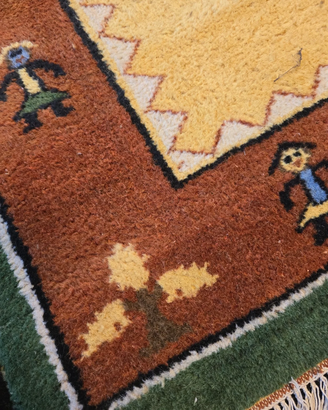 Groot Perzisch tapijt Gabbeh 360x260 wollen vloerkleed handgeknoopt