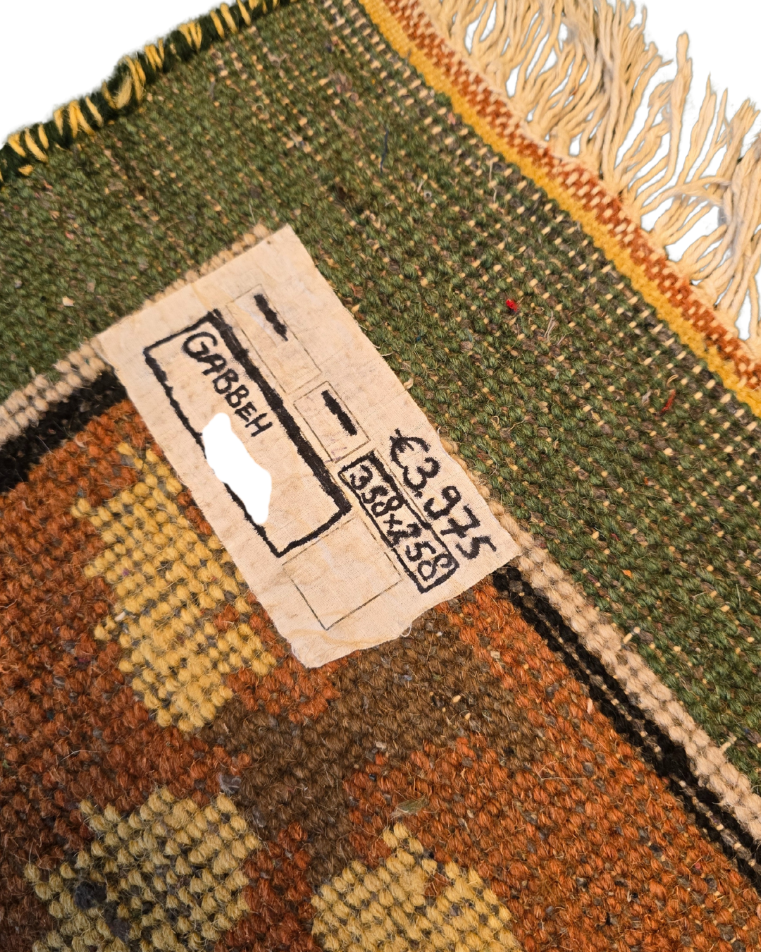 Groot Perzisch tapijt Gabbeh 360x260 wollen vloerkleed handgeknoopt