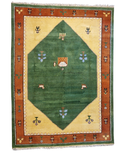 Groot Perzisch tapijt Gabbeh 360x260 wollen vloerkleed handgeknoopt