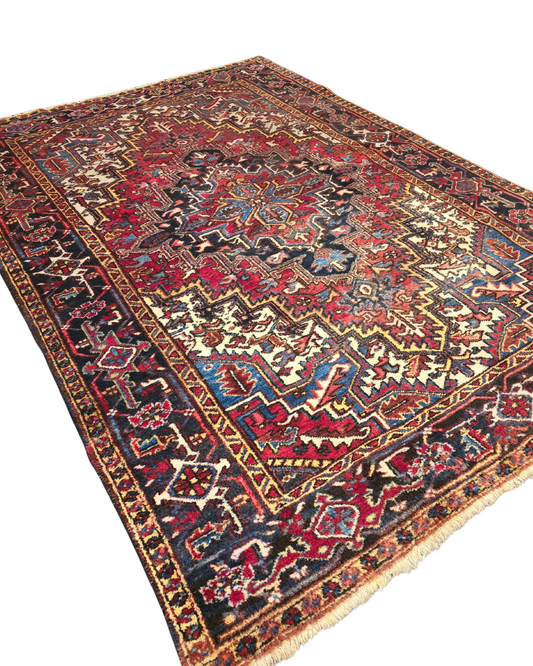 Perzisch Tapijt Heriz 305x220 wollen vloerkleed handgeknoopt Iran