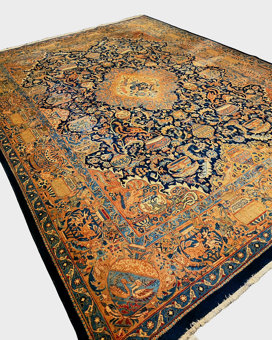 Groot Perzisch tapijt Kashmar 400x300 wollen vloerkleed iran handgeknoopt