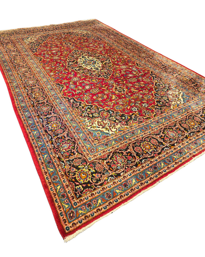 Groot Perzisch tapijt Kashan 365x240 wollen vloerkleed iran
