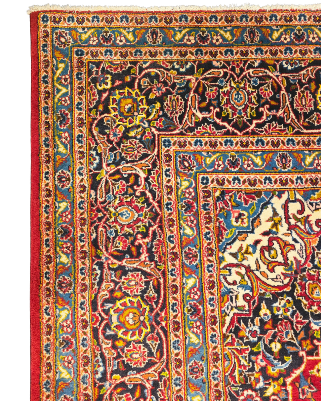 Groot Perzisch tapijt Kashan 365x240 wollen vloerkleed iran