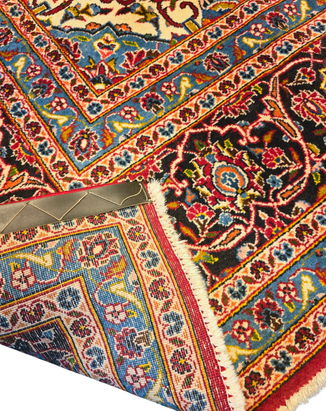 Groot Perzisch tapijt Kashan 365x240 wollen vloerkleed iran