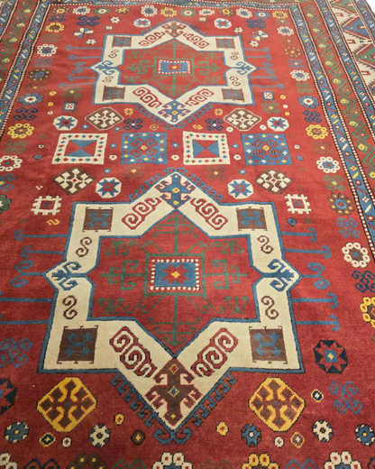 Perzisch tapijt Kazach 280x200 wollen vloerkleed Azerbijan