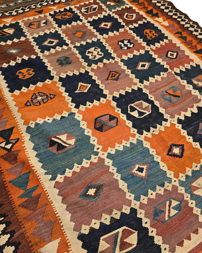 Kelim Karabach Azerbijan ANTIEK 280x170 wollen vloerkleed handgeknoopt