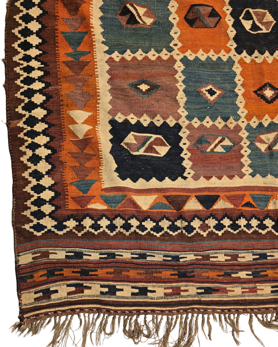 Kelim Karabach Azerbijan ANTIEK 280x170 wollen vloerkleed handgeknoopt