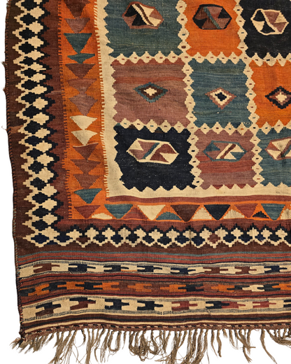 Kelim Karabach Azerbijan ANTIEK 280x170 wollen vloerkleed handgeknoopt