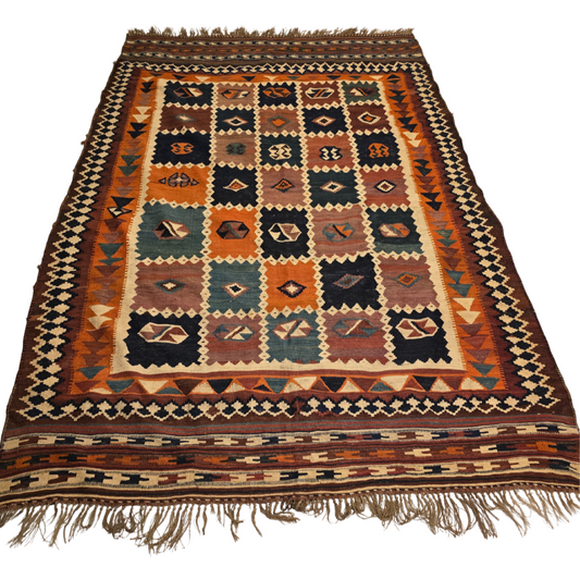 Kelim Karabach Azerbijan ANTIEK 280x170 wollen vloerkleed handgeknoopt
