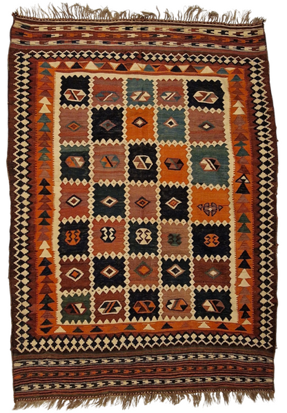 Kelim Karabach Azerbijan ANTIEK 280x170 wollen vloerkleed handgeknoopt