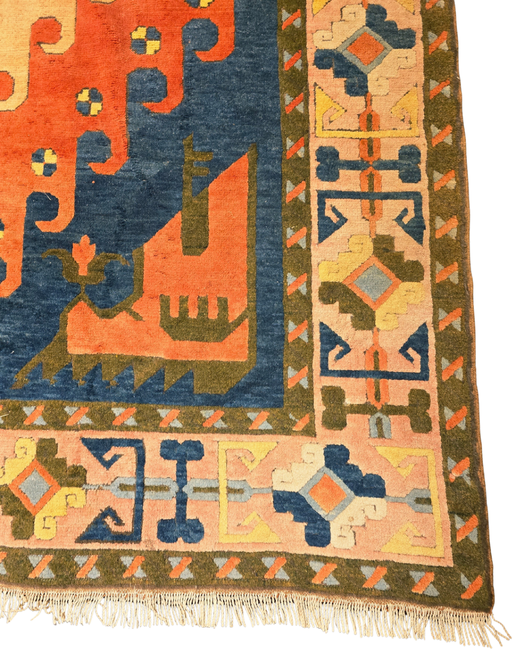 Groot Perzisch tapijt Karz Kazak 345x255 wollen vloerkleed handgeknoopt Turkije