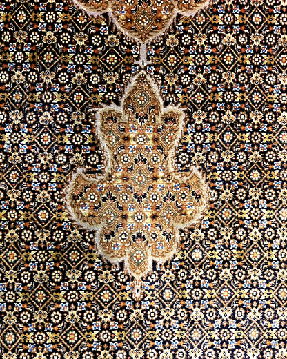 Groot Perzisch tapijt Tabriz Mahi 355x255 wollen vloerkleed Iran Handgeknoopt