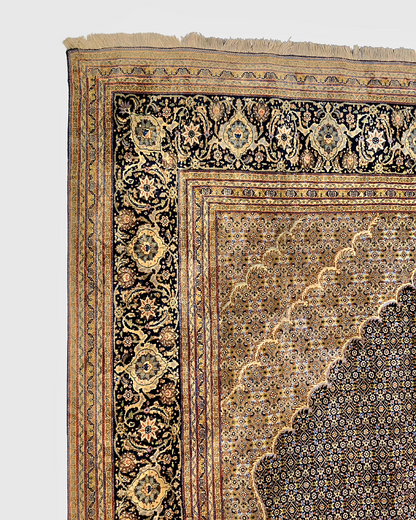 Groot Perzisch tapijt Tabriz Mahi 355x255 wollen vloerkleed Iran Handgeknoopt