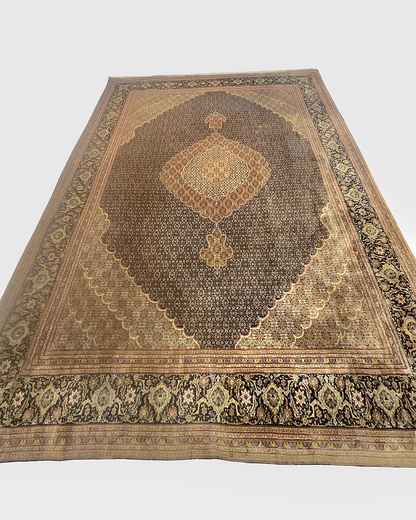 Groot Perzisch tapijt Tabriz Mahi 355x255 wollen vloerkleed Iran Handgeknoopt