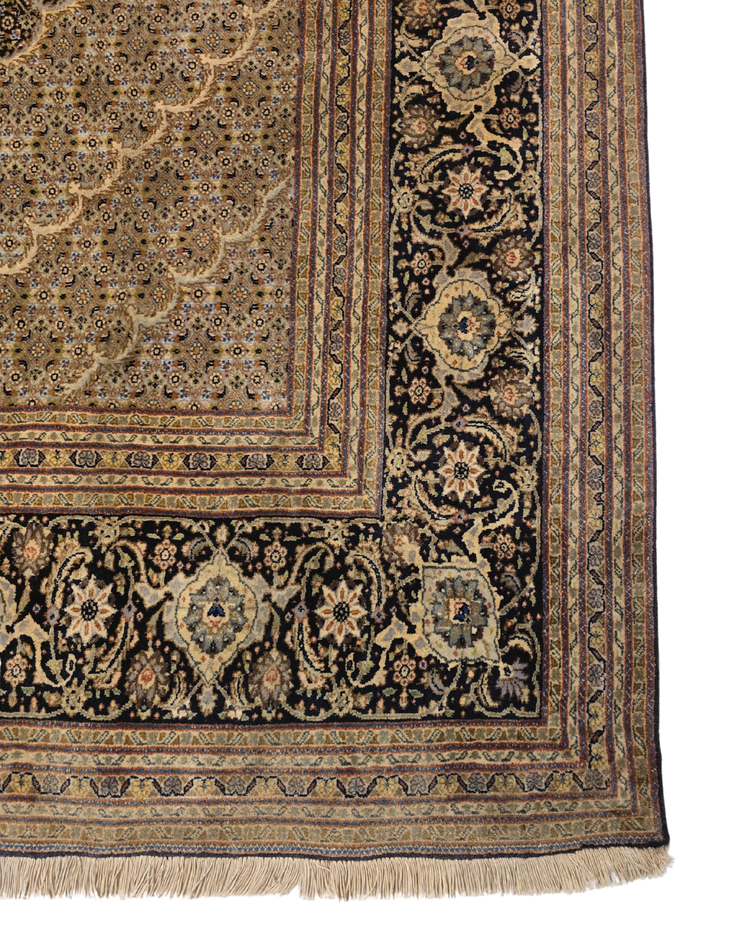 Groot Perzisch tapijt Tabriz Mahi 355x255 wollen vloerkleed Iran Handgeknoopt