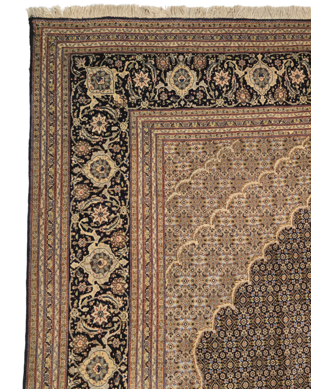 Groot Perzisch tapijt Tabriz Mahi 355x255 wollen vloerkleed Iran Handgeknoopt