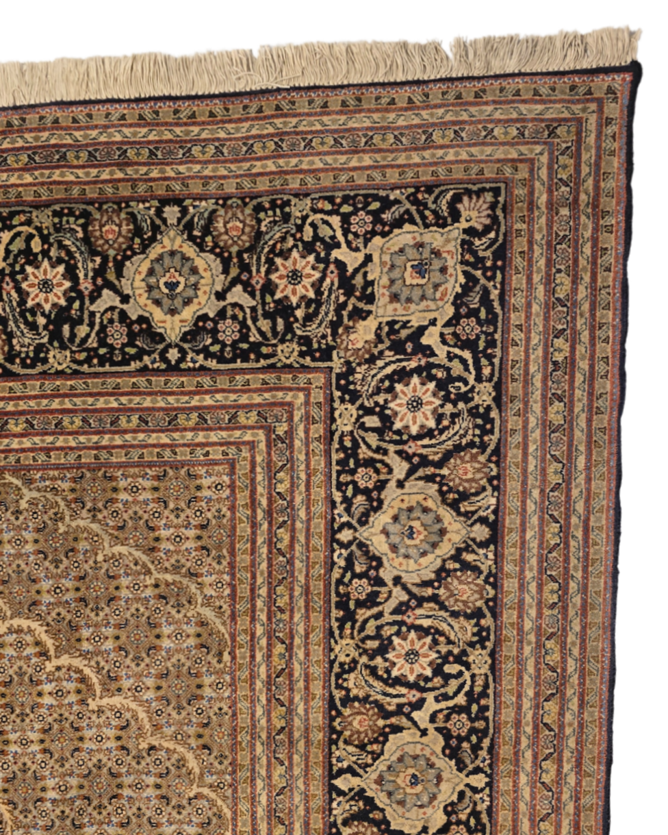 Groot Perzisch tapijt Tabriz Mahi 355x255 wollen vloerkleed Iran Handgeknoopt