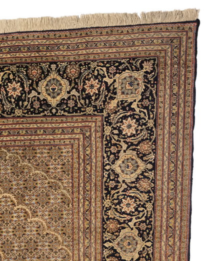 Groot Perzisch tapijt Tabriz Mahi 355x255 wollen vloerkleed Iran Handgeknoopt