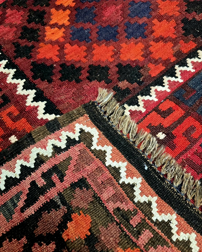 Tribal Kelim Afganistan 285x170 wollen vloerkleed handgeweven