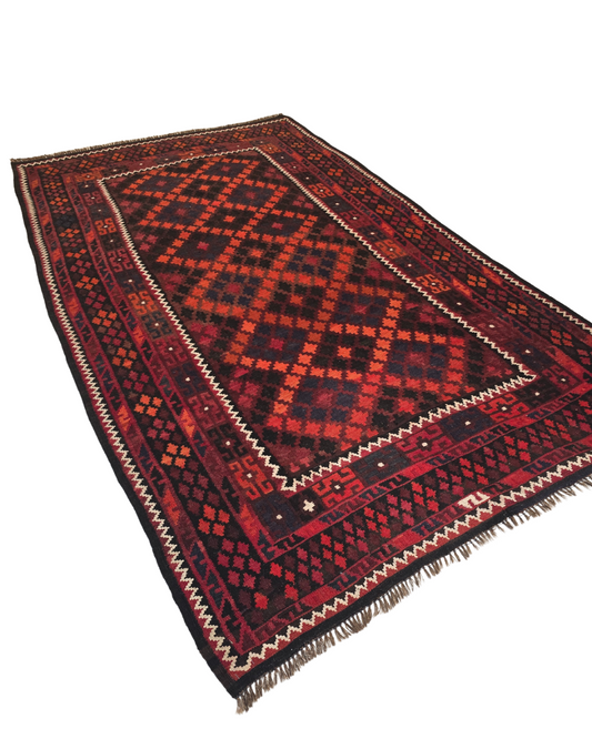 Tribal Kelim Afganistan 285x170 wollen vloerkleed handgeweven
