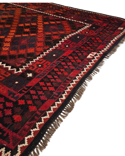 Tribal Kelim Afganistan 285x170 wollen vloerkleed handgeweven