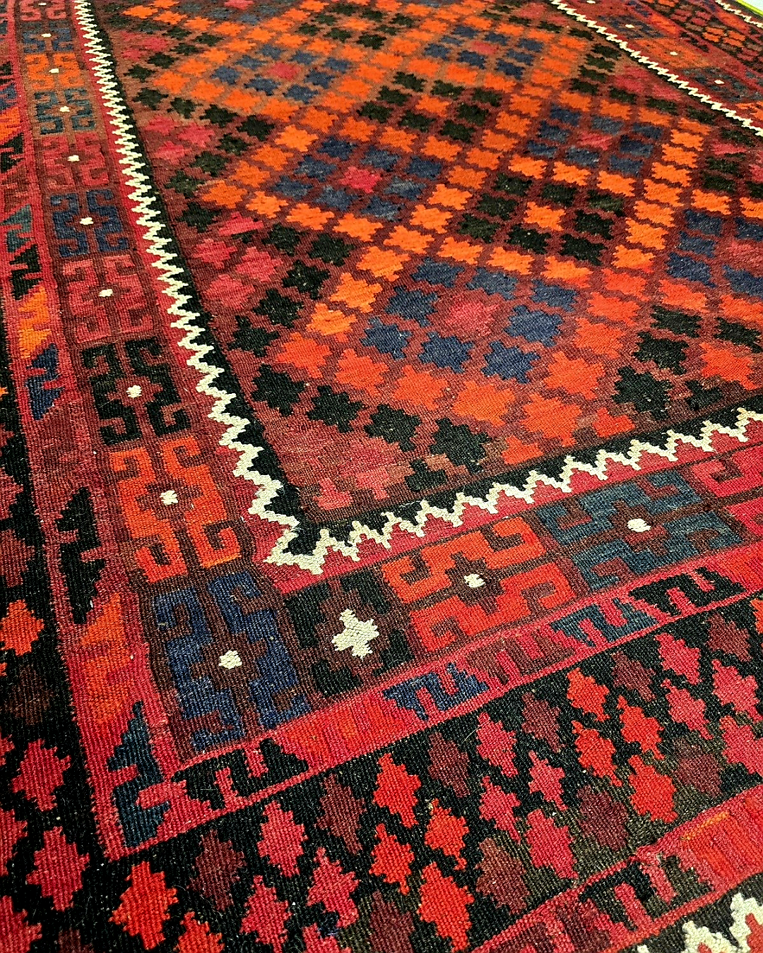 Tribal Kelim Afganistan 285x170 wollen vloerkleed handgeweven