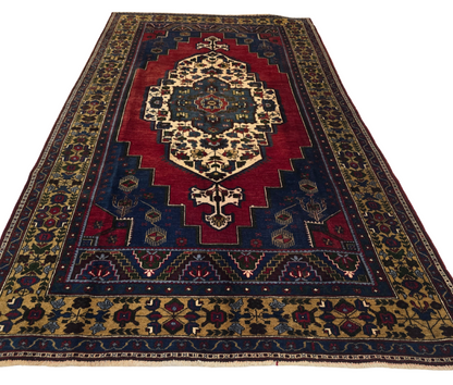 Groot Perzisch tapijt Oushak 335x170 wollen vloerkleed handgeknoopt Turkije