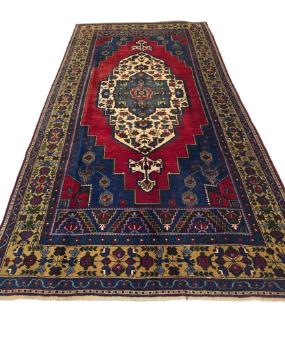 Groot Perzisch tapijt Oushak 335x170 wollen vloerkleed handgeknoopt Turkije