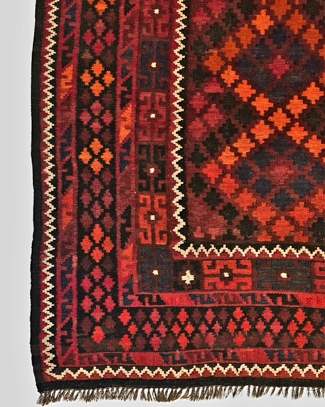 Tribal Kelim Afganistan 285x170 wollen vloerkleed handgeweven