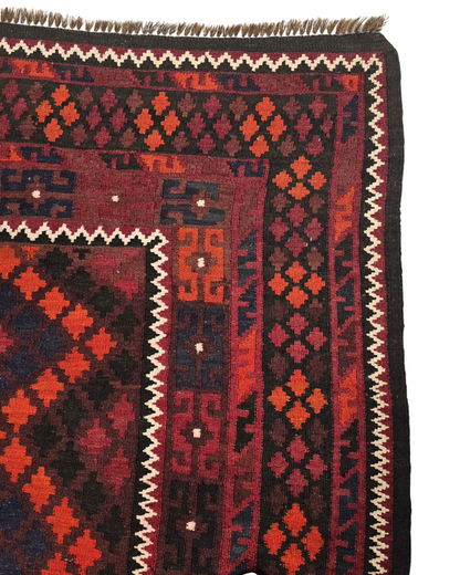 Tribal Kelim Afganistan 285x170 wollen vloerkleed handgeweven