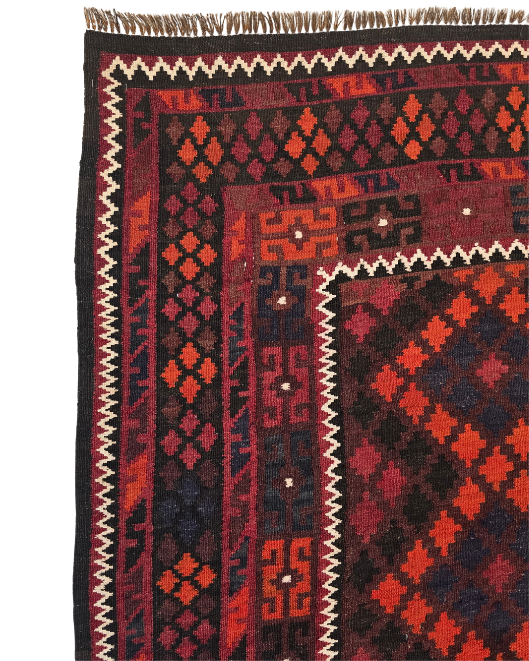 Tribal Kelim Afganistan 285x170 wollen vloerkleed handgeweven