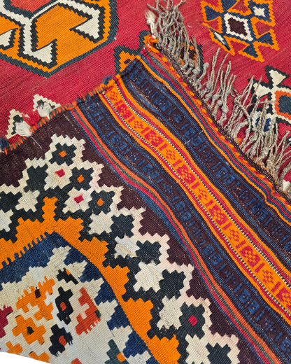 Triball Kelim gashkai 280x160 wollen vloerkleed handgeweven