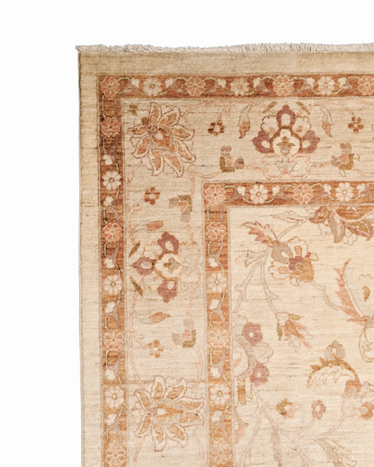 Groot Perzich tapijt Ziegler 411x300 wollen vloerkleed handgeknoopt