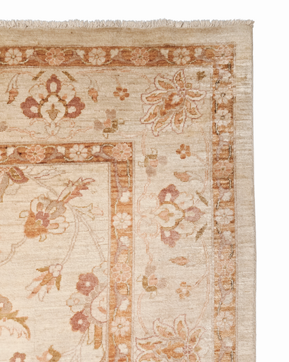 Groot Perzich tapijt Ziegler 411x300 wollen vloerkleed handgeknoopt