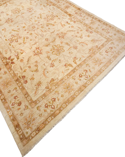 Groot Perzich tapijt Ziegler 411x300 wollen vloerkleed handgeknoopt