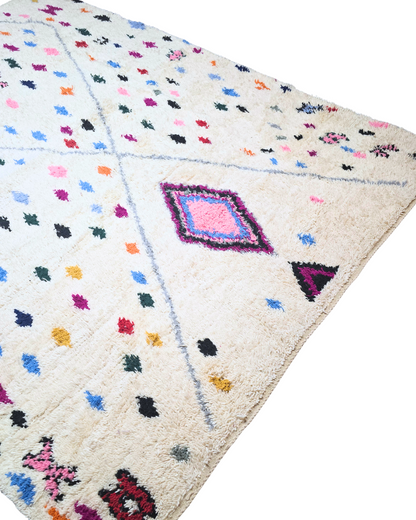 Groot Berber Azilal Tapijt 350x250 wollen vloerkleed handgeknoopt Marokko