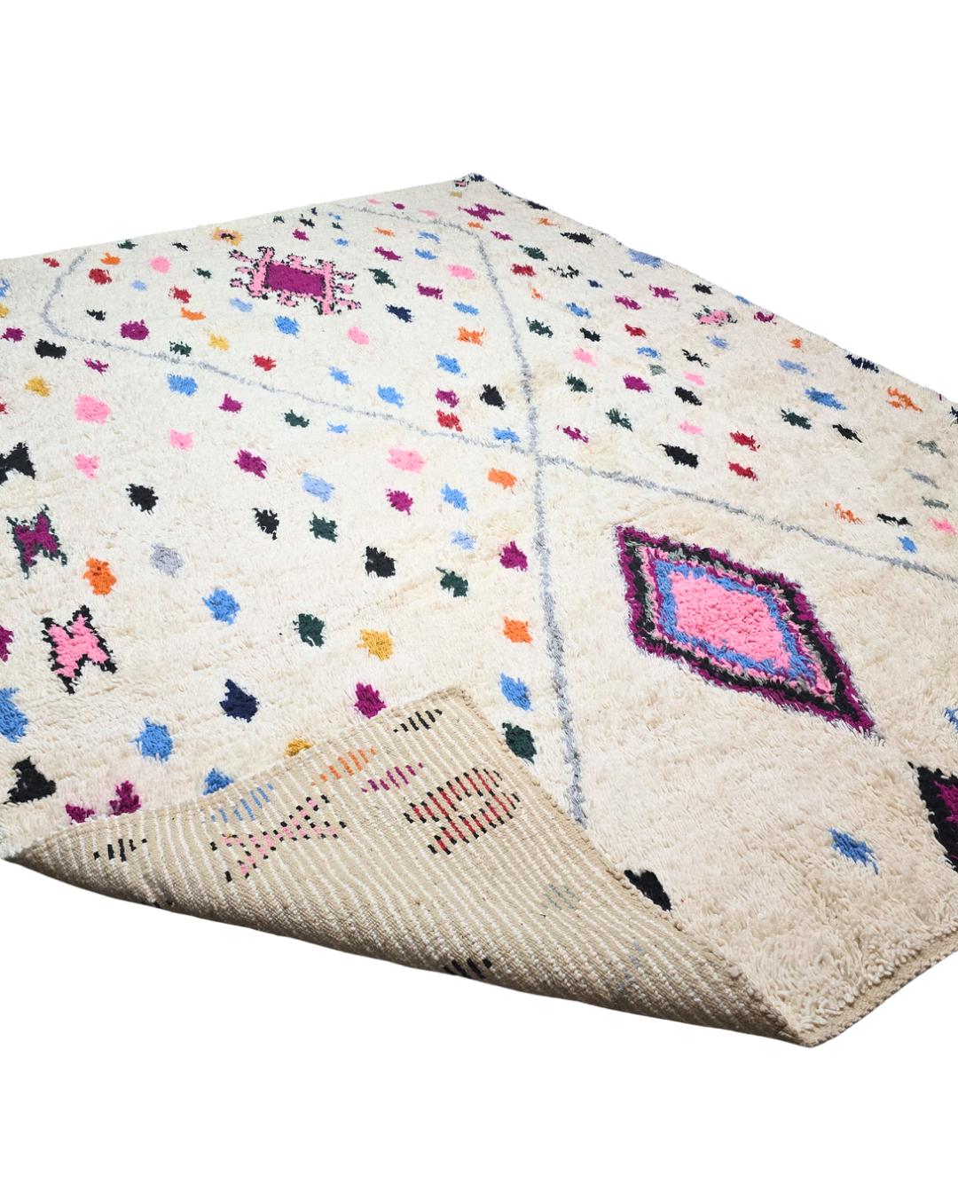 Groot Berber Azilal Tapijt 350x250 wollen vloerkleed handgeknoopt Marokko