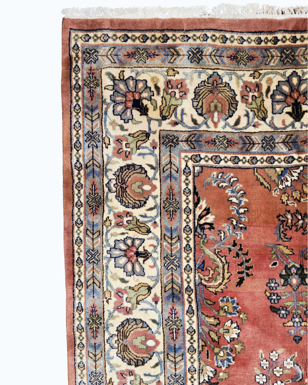 Groot Perzisch tapijt sarough 360x260 wollen vloerkleed handgeknoopt