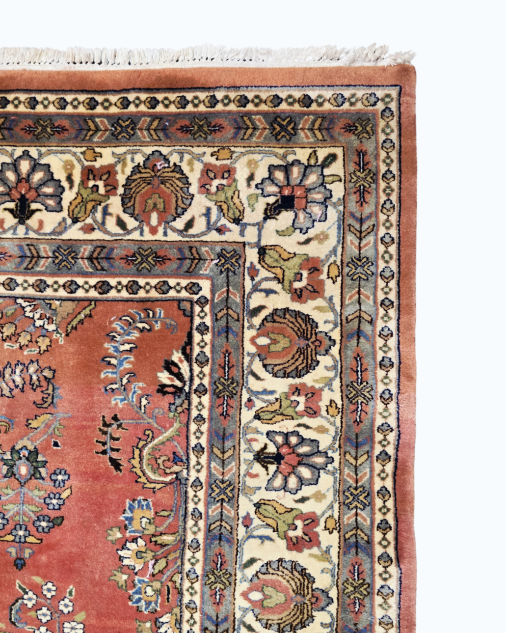 Groot Perzisch tapijt sarough 360x260 wollen vloerkleed handgeknoopt