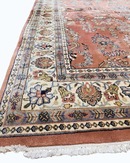 Groot Perzisch tapijt sarough 360x260 wollen vloerkleed handgeknoopt