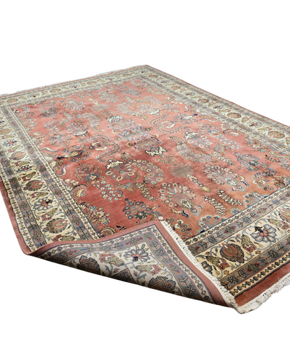 Groot Perzisch tapijt sarough 360x260 wollen vloerkleed handgeknoopt