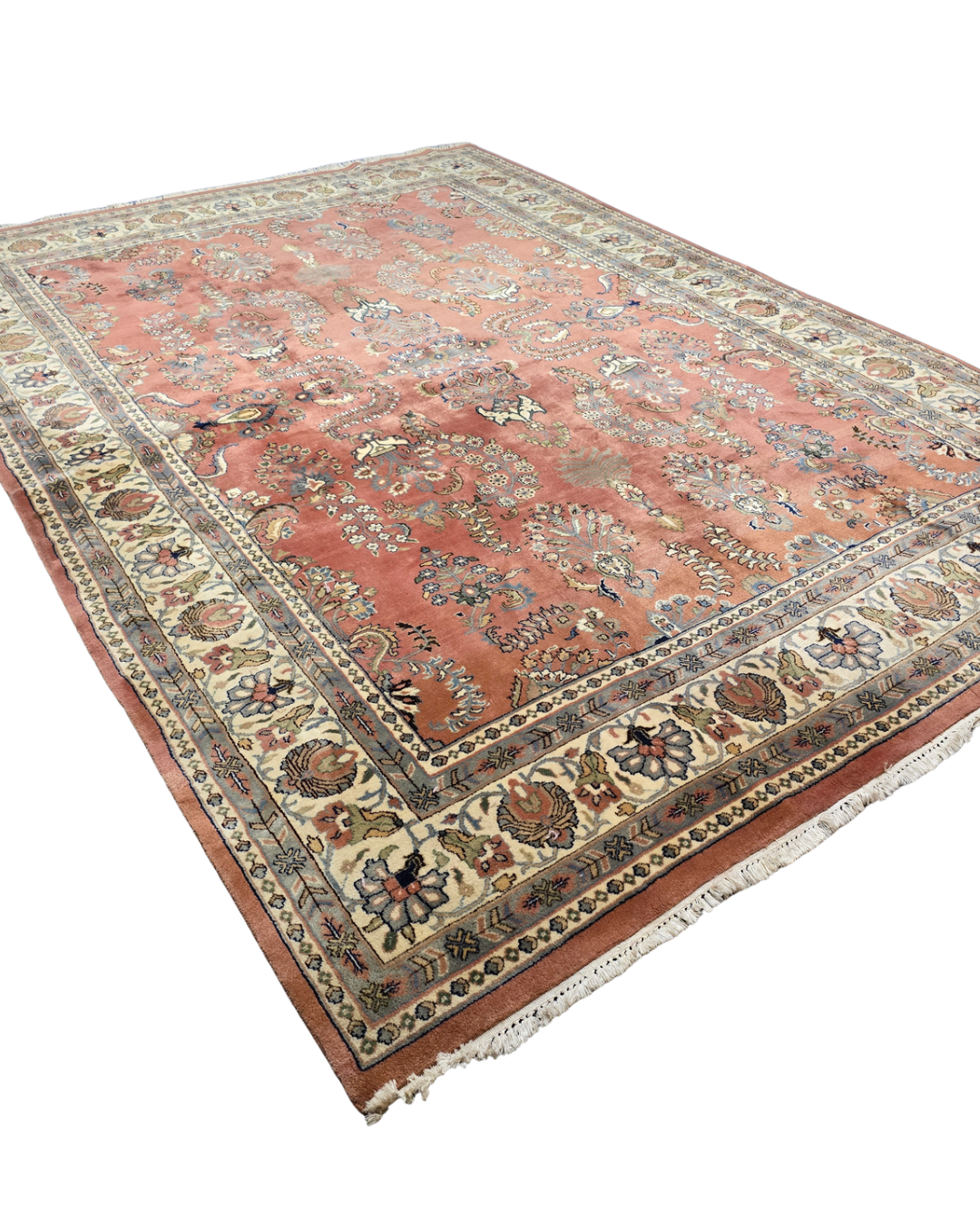 Groot Perzisch tapijt sarough 360x260 wollen vloerkleed handgeknoopt