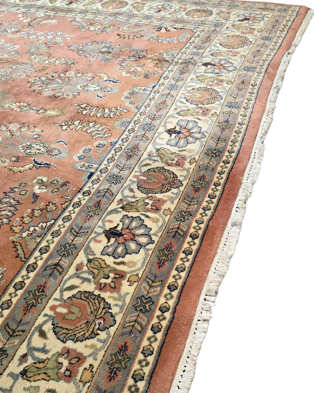 Groot Perzisch tapijt sarough 360x260 wollen vloerkleed handgeknoopt