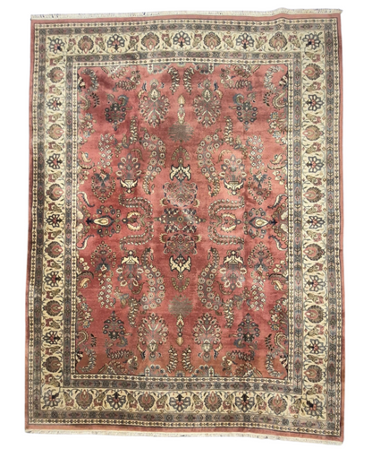 Groot Perzisch tapijt sarough 360x260 wollen vloerkleed handgeknoopt