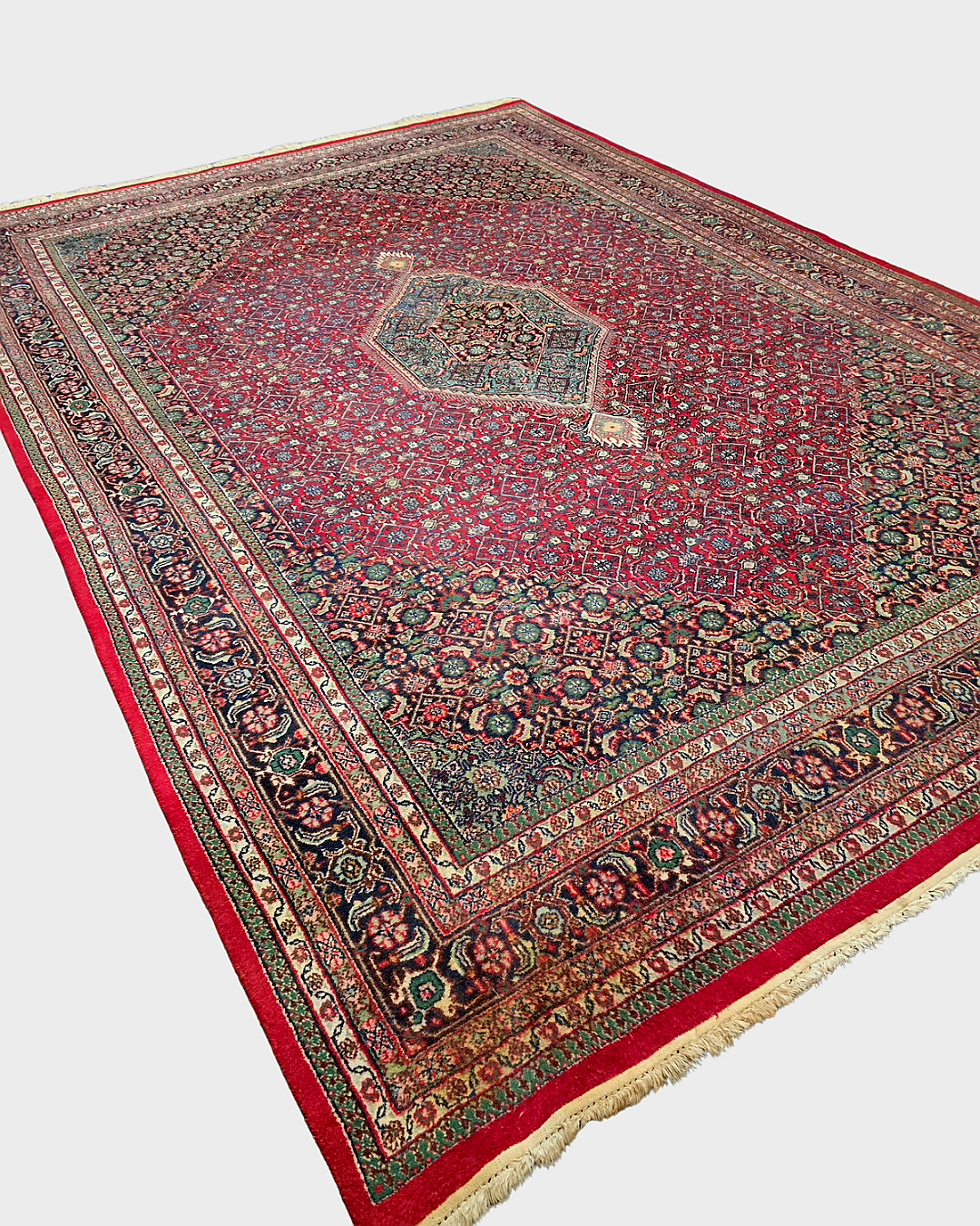 Groot Perzisch tapijt 350x250 wollen vloerkleed handgeknoopt