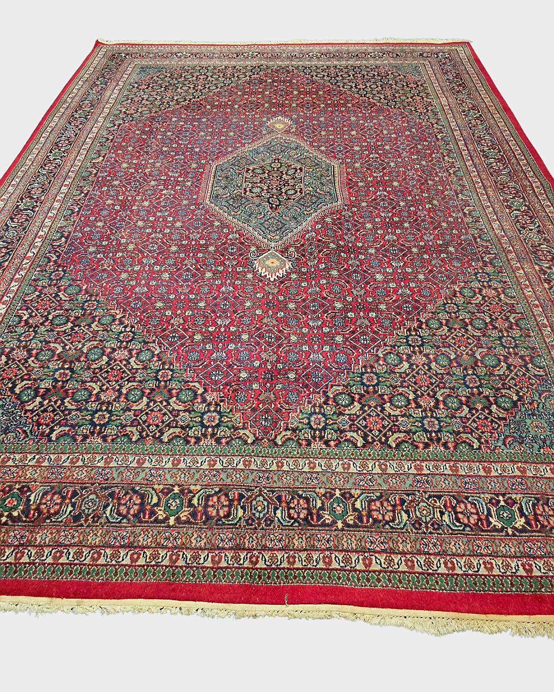 Groot Perzisch tapijt 350x250 wollen vloerkleed handgeknoopt