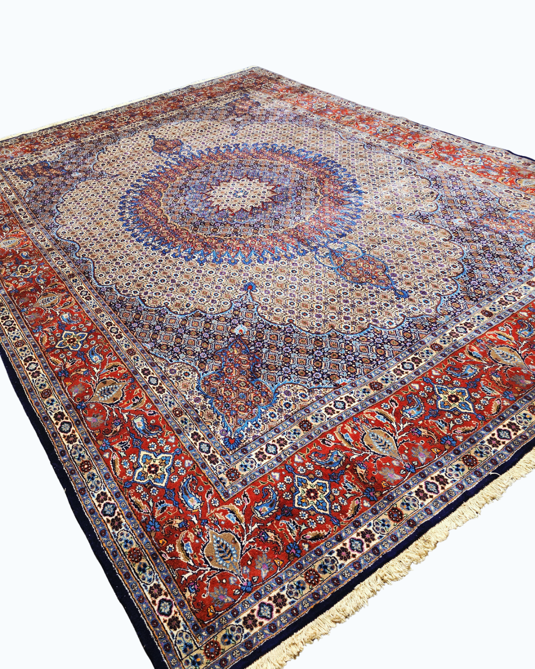 Groot Perzisch tapijt Moud 400x300 wollen vloerkleed handgeknoopt Iran