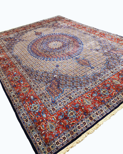 Groot Perzisch tapijt Moud 400x300 wollen vloerkleed handgeknoopt Iran